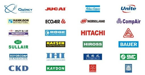 Phụ tùng bảo trì sửa chữa máy nén khí các hãng: Hitachi, Kobelco, Atlas Copco, Bumatec, Buma, Quincy,..